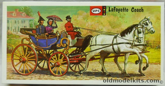 UPC 1/40 Marquis de Lafayette Coach / Carriage - (Green Sky) (ex-Miniature Masterpieces / ex-Revell / ex-Life-Like), 4003-100 plastic model kit